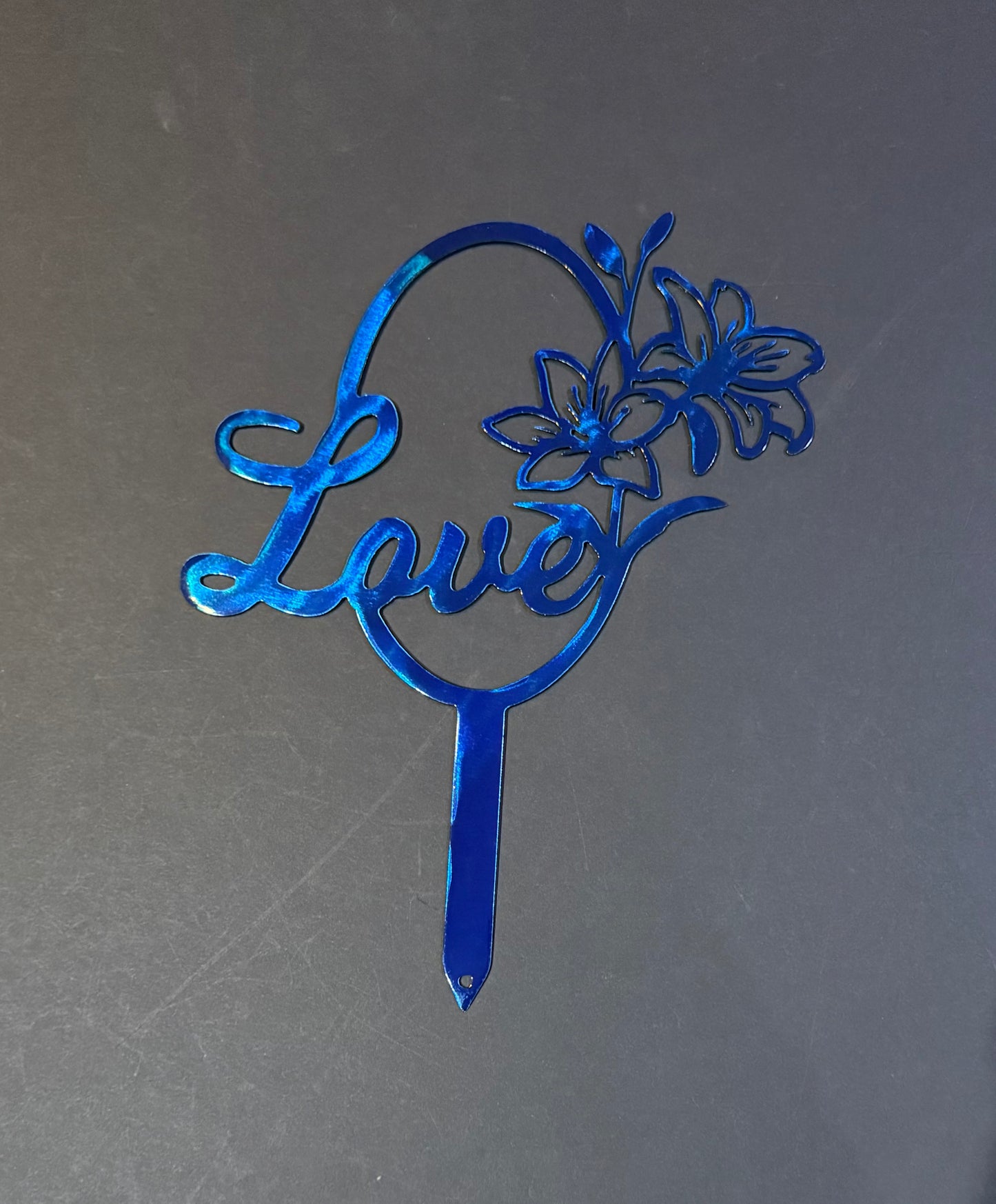 Lily Garden Stake with Love