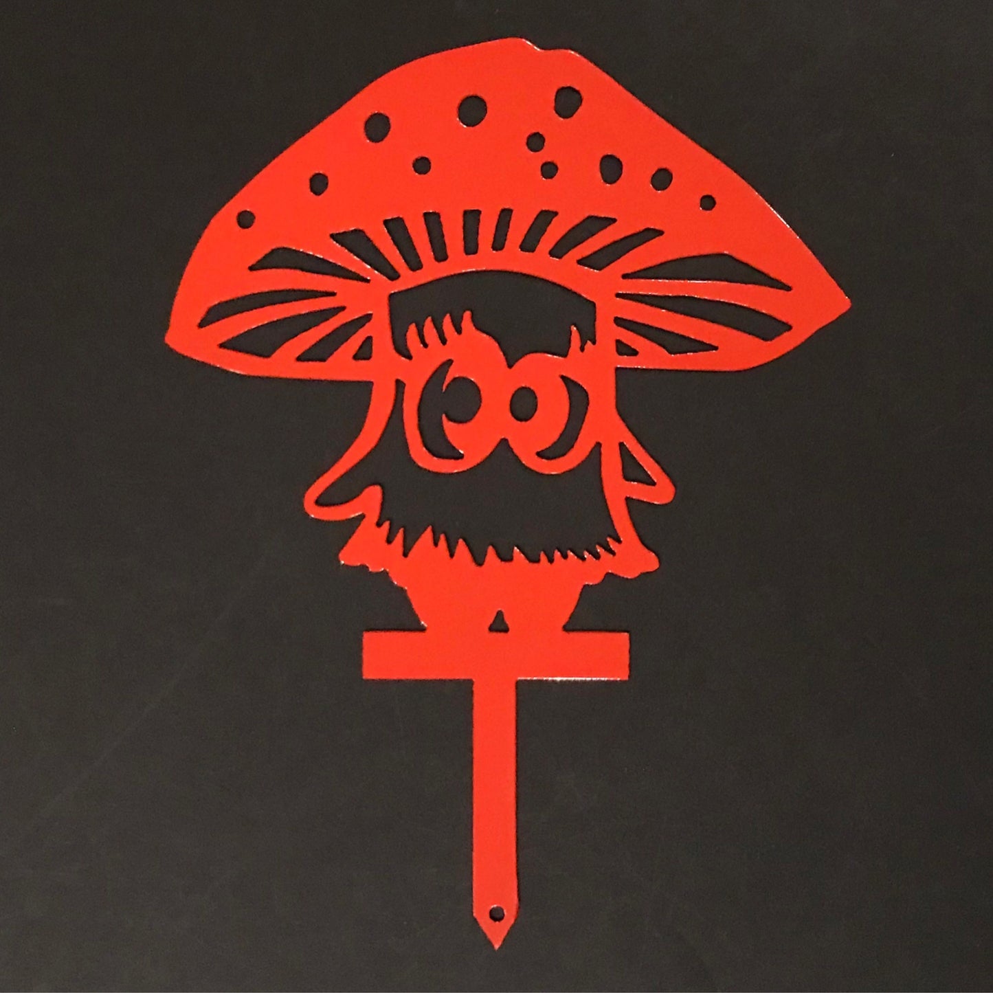 Mushroom Girl Garden Stake