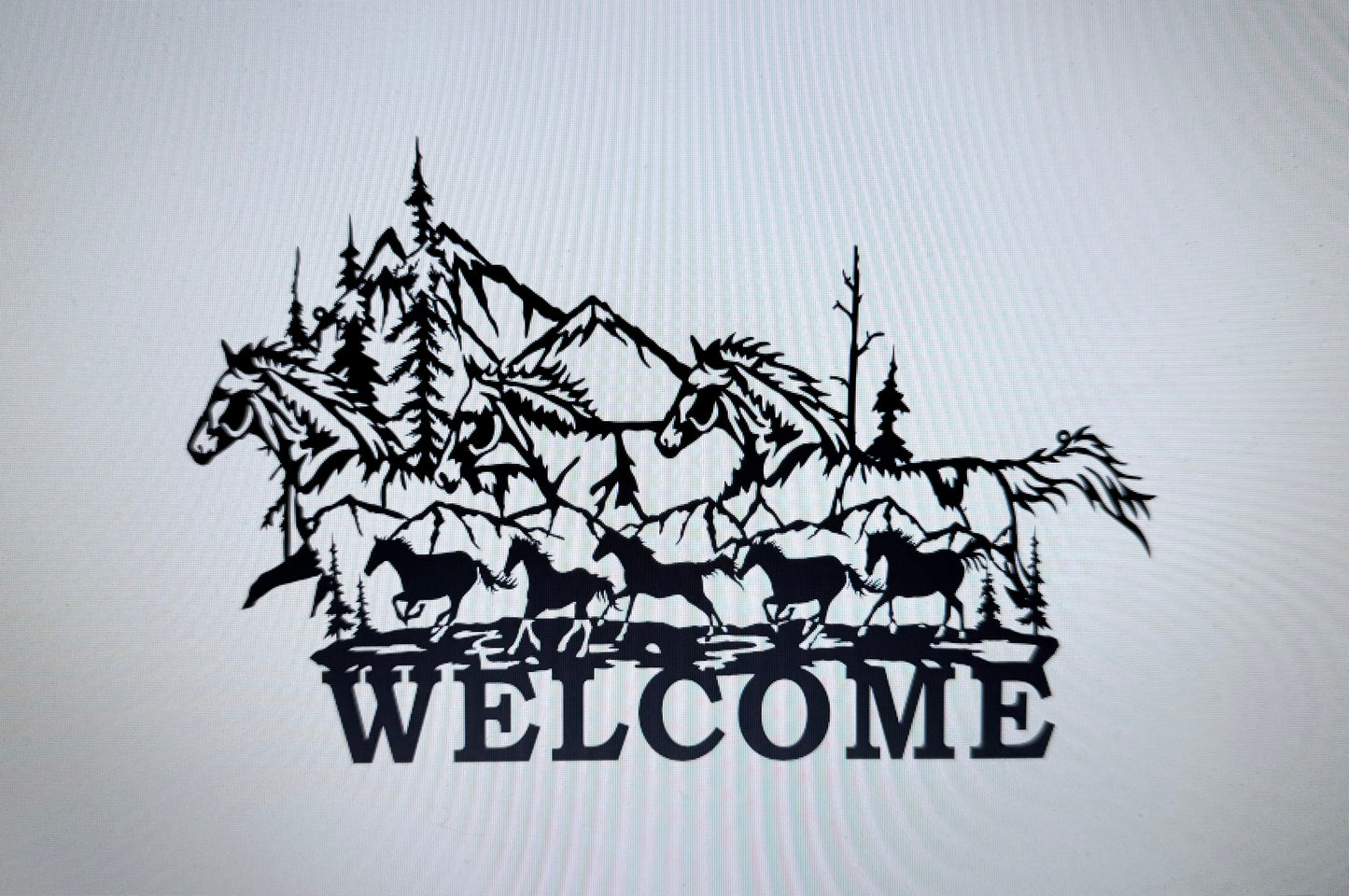 Horse Running Welcome Scene