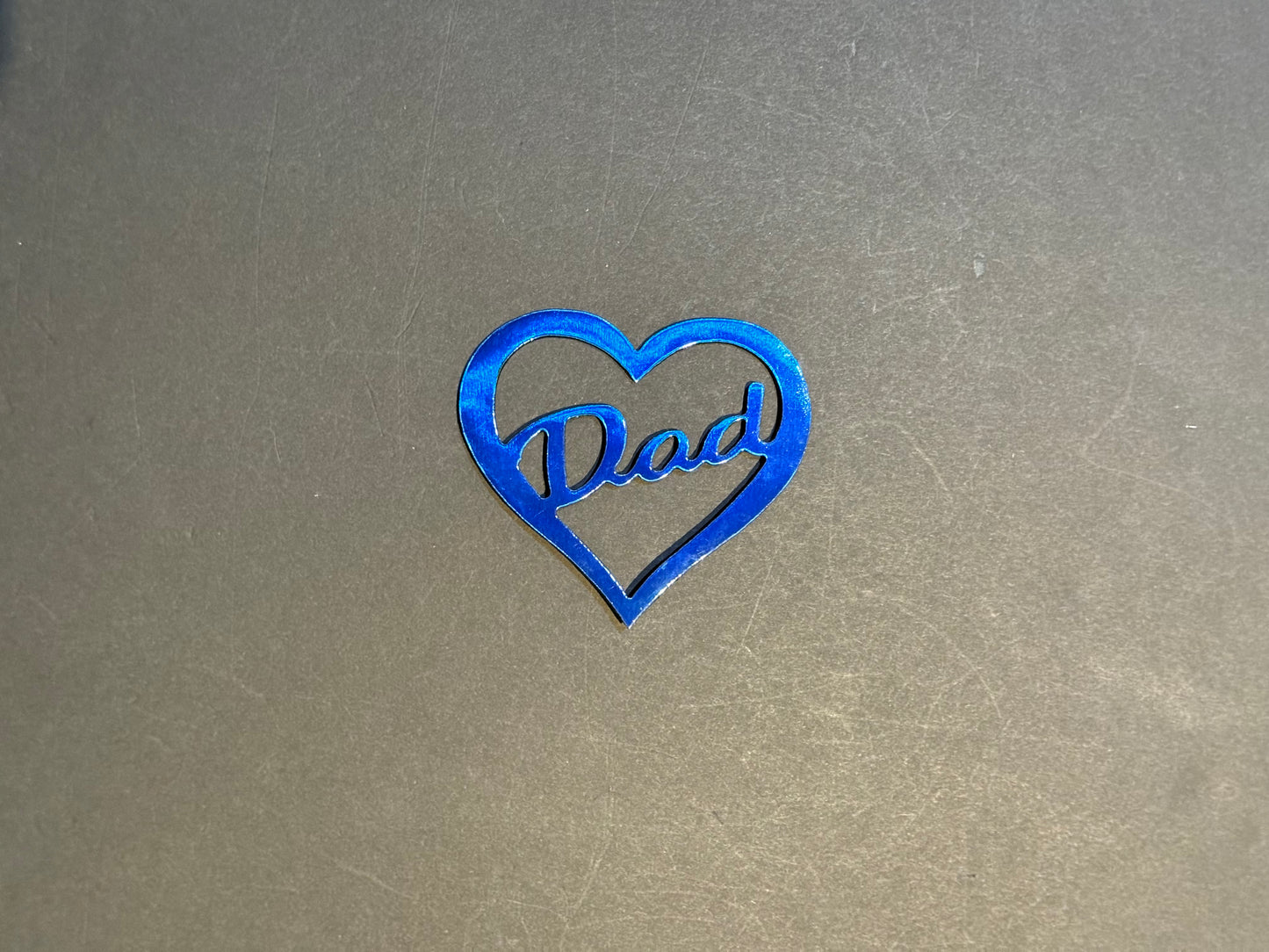 Dad in heart magnet