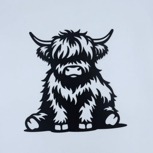 Highland Cow Sitting