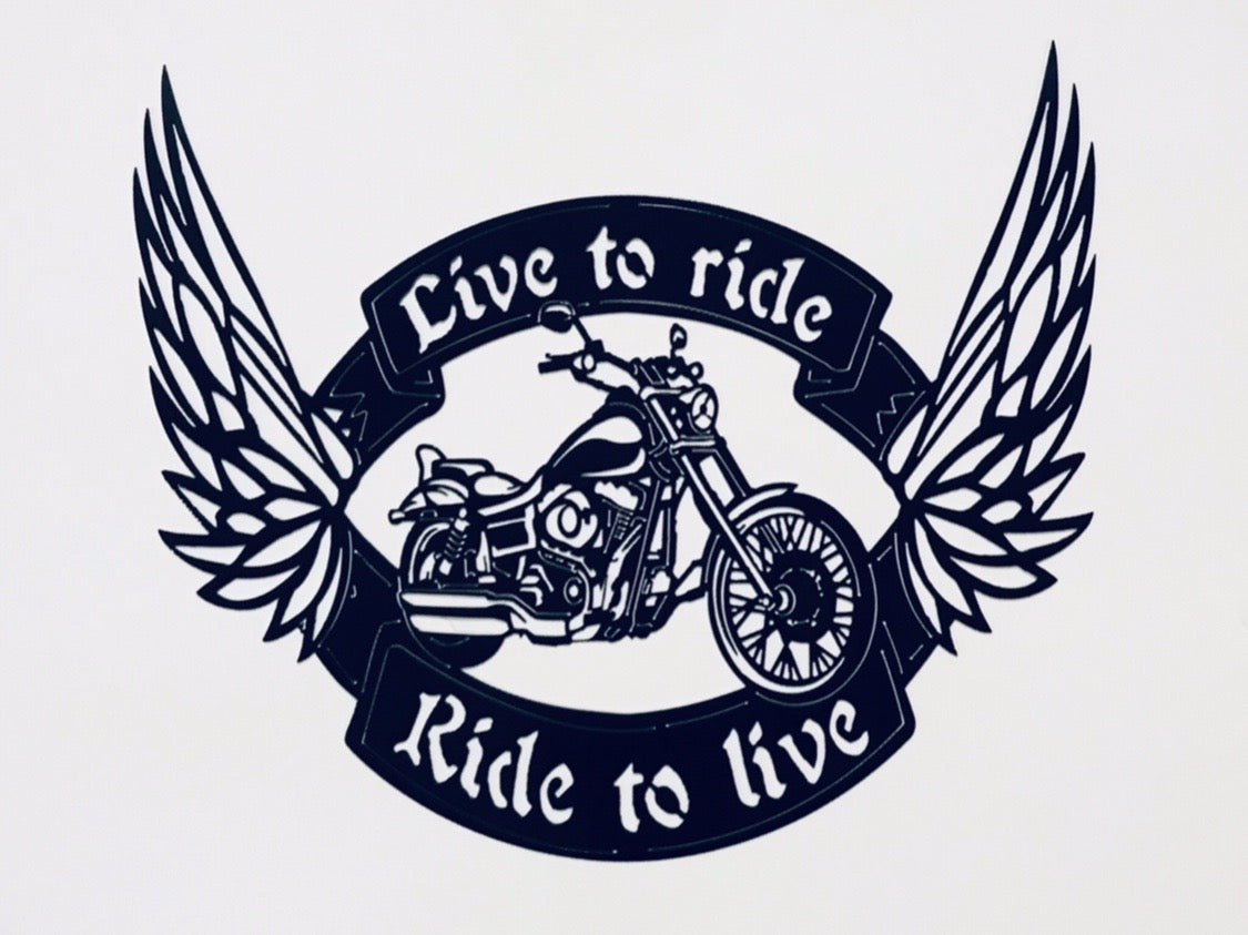 Live to Ride, Ride to Live Harley Chopper