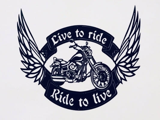 Live to Ride, Ride to Live Harley Chopper