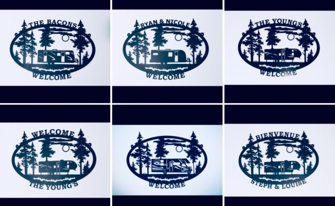 Welcome Camping Personalized