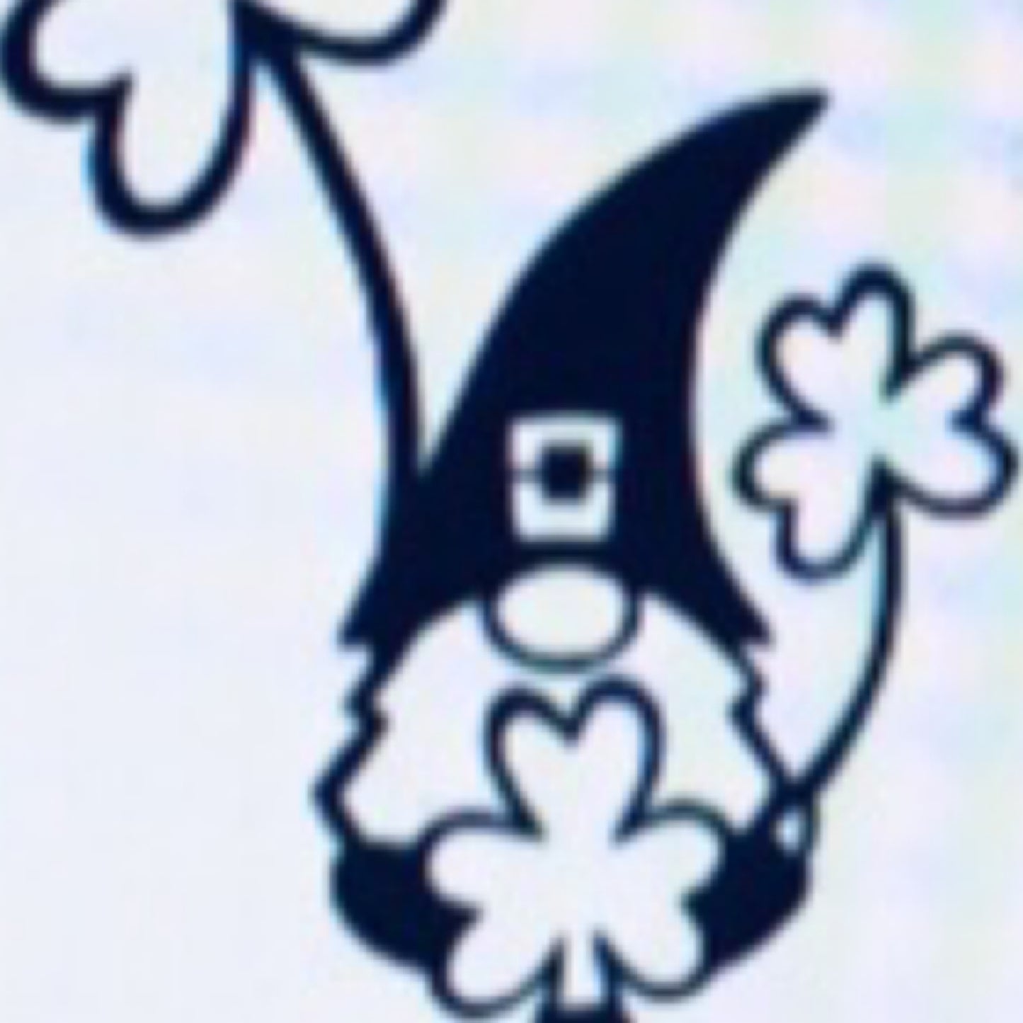 Gnome Garden Stake with 3 Shamrocks