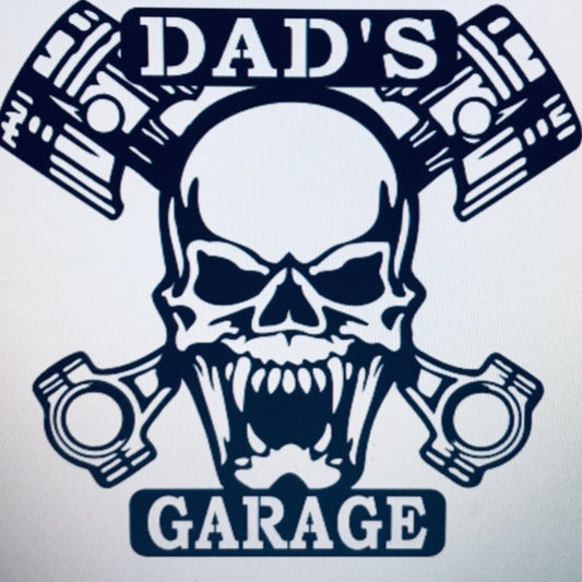 Personalized Skull & Piston