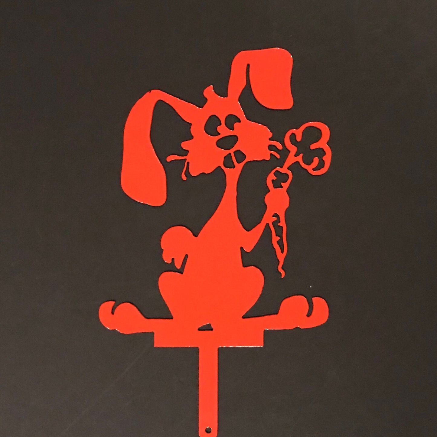 Bunny Carrot Garden Stake