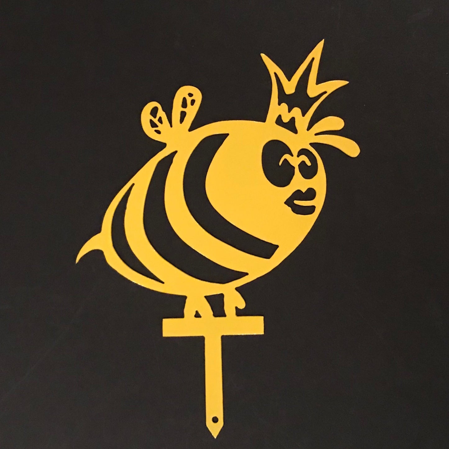 Bee Queen Garden Stake