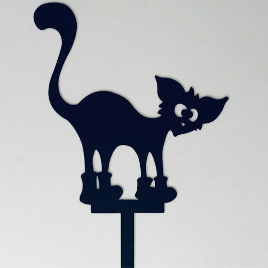 Cat with Boots Garden Stake