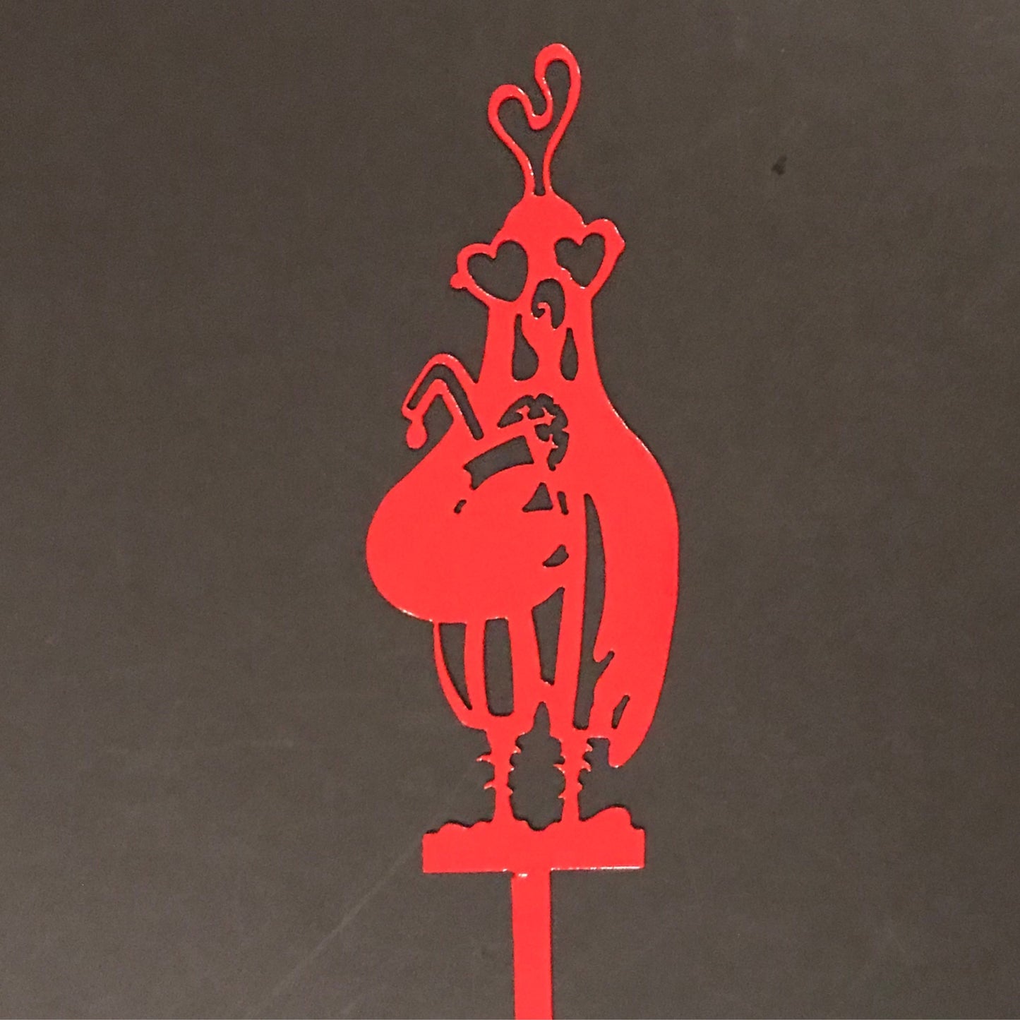 Chicken with Drink Garden Stake
