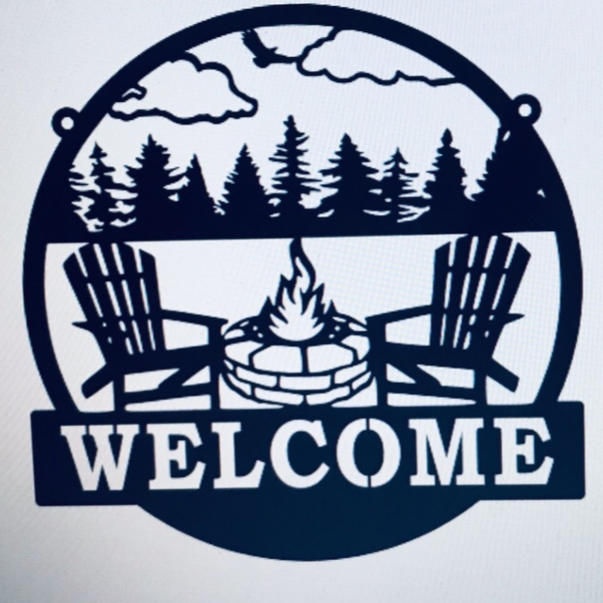 Welcome Circle Firepit Scene