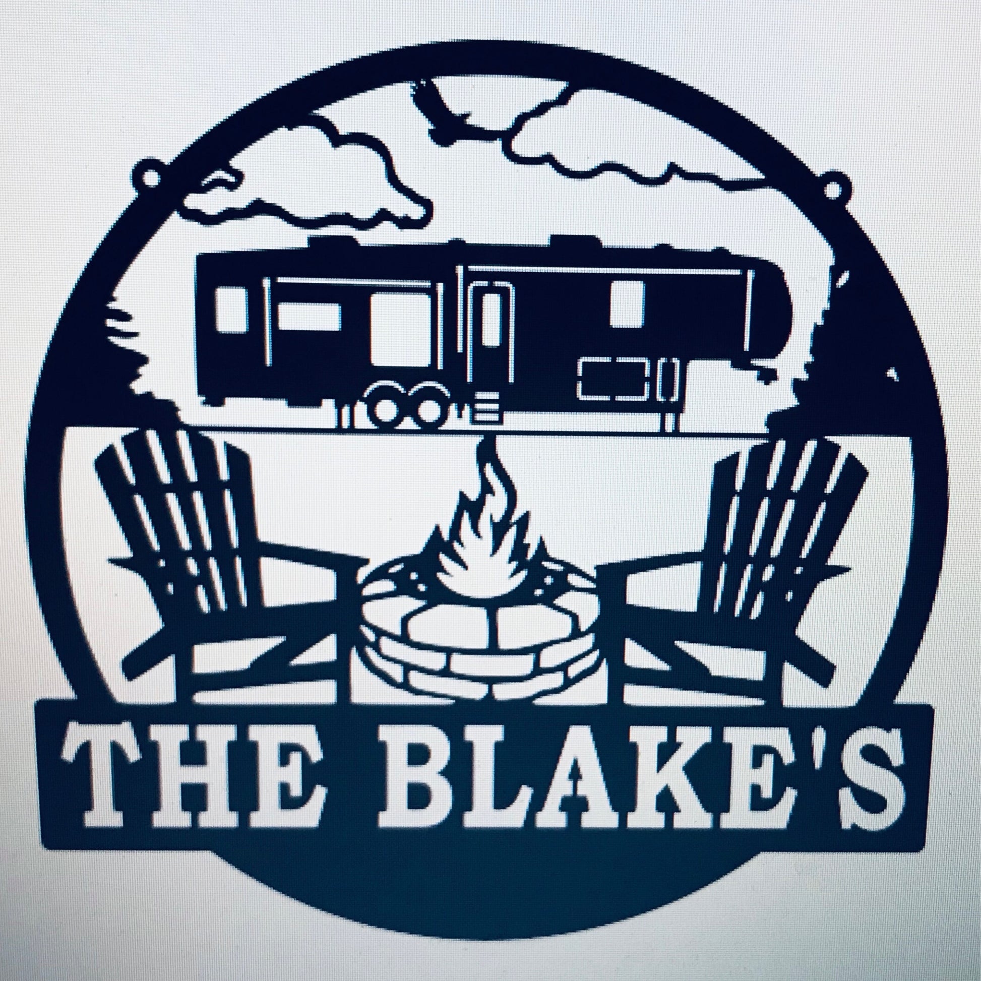 Firepit Circle Fifth Wheel Personalized