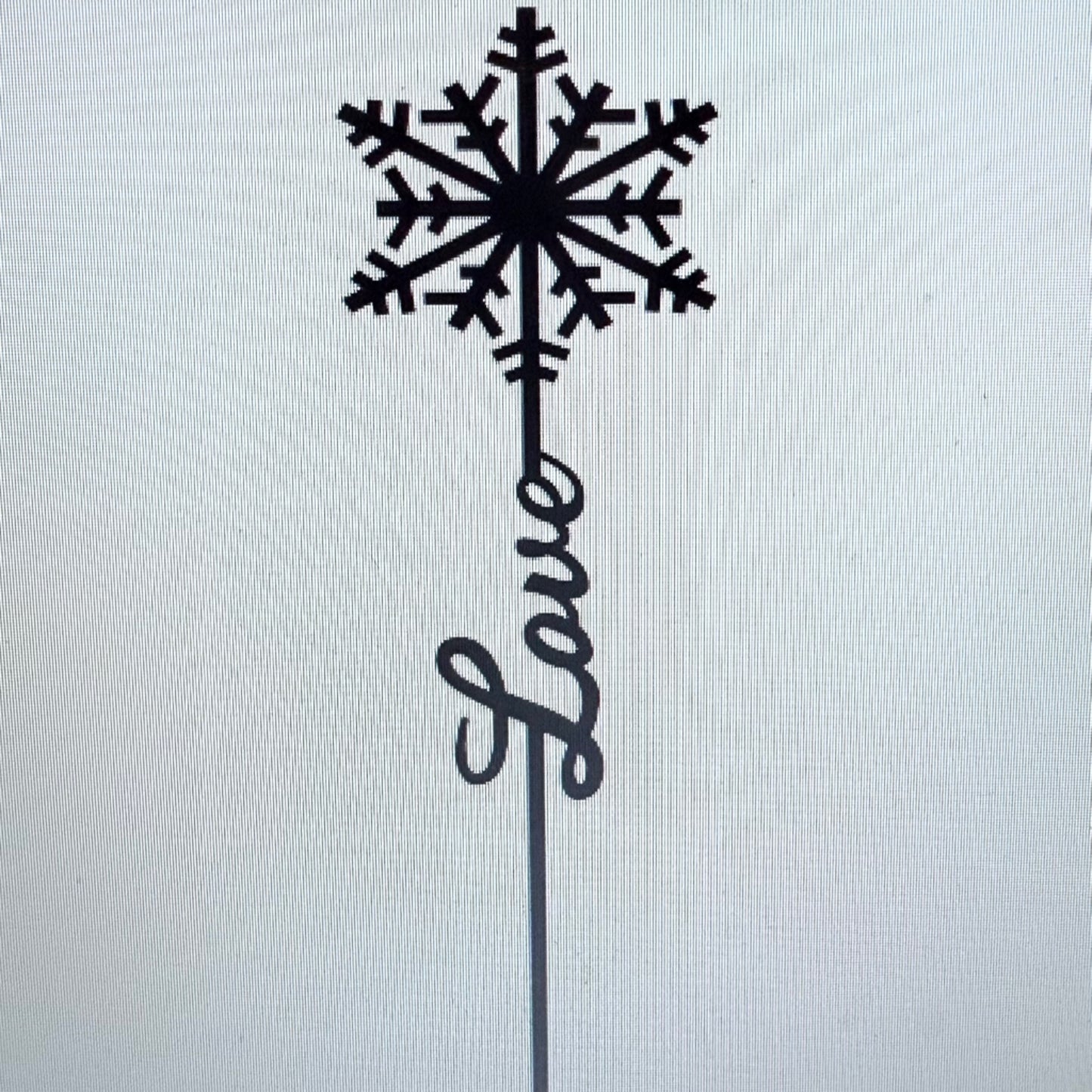 Snowflake Garden Stake