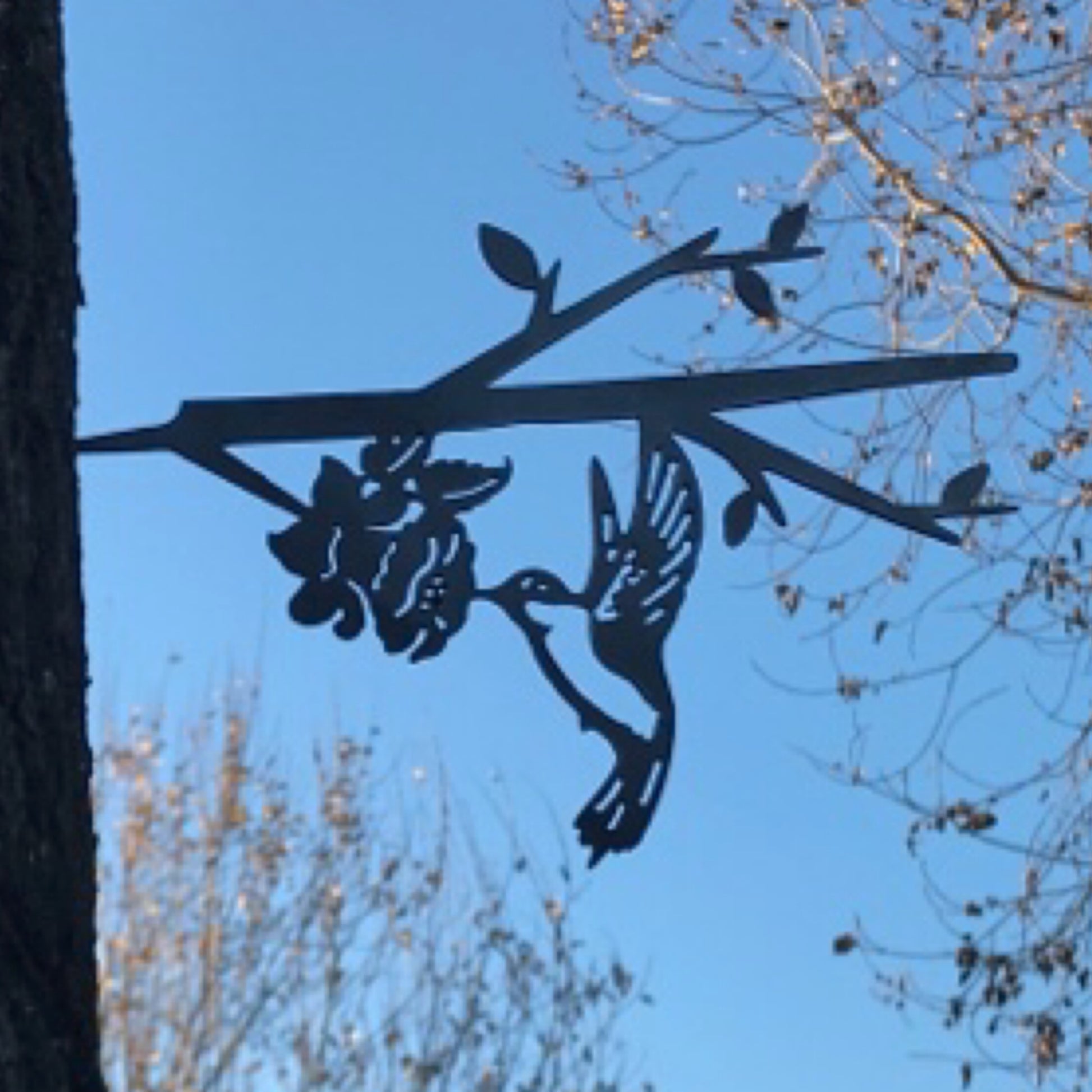 Branch Art Hummingbird